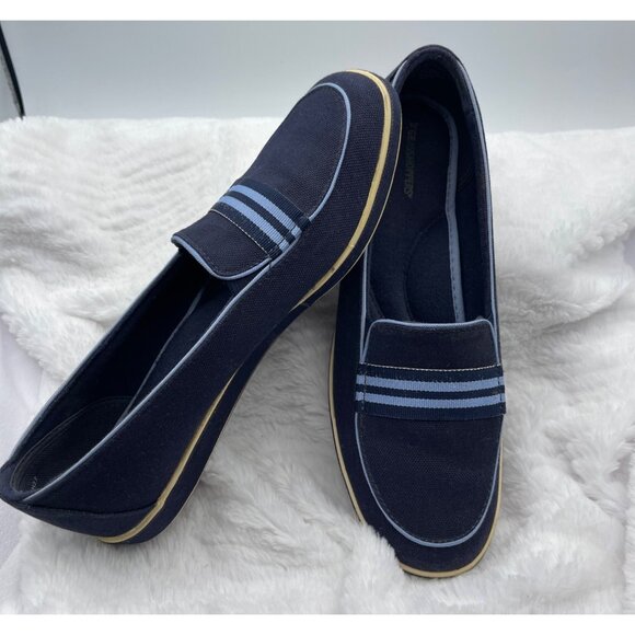 Vintage Grasshopper Canvas Shoes Blue with Light Blue Stripe Size 8.5M - Picture 5 of 9